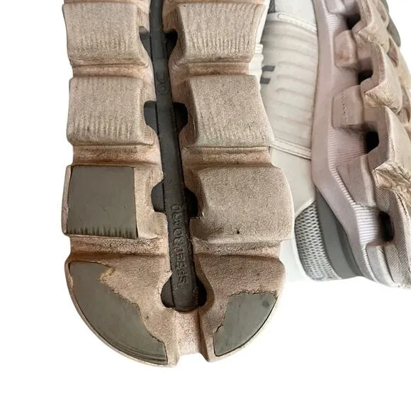 On Cloudswift 3 Running Shoes Womens 9 White Grey Athletic Comfort Cushioned