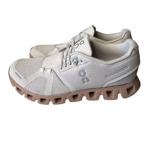 ON Running NEW Cloud 5 Women’s 7 Sand/Rosebrown Sneakers Shoes Neutral Capsule