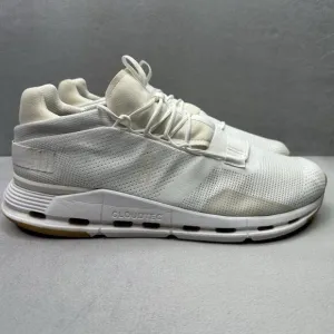 ON CloudNova Mens Size 13 Shoes White/Undyed Cloudtec Athletic Running Sneakers