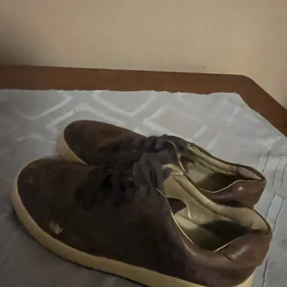 Osklen Soho Brown Leather Sneakers Shoes Sz 8.5