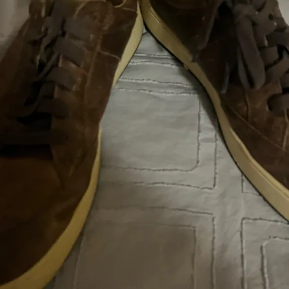 Osklen Soho Brown Leather Sneakers Shoes Sz 8.5