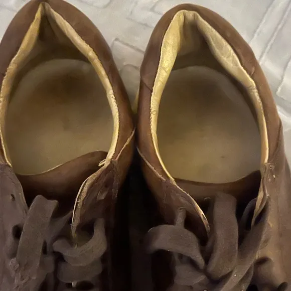 Osklen Soho Brown Leather Sneakers Shoes Sz 8.5