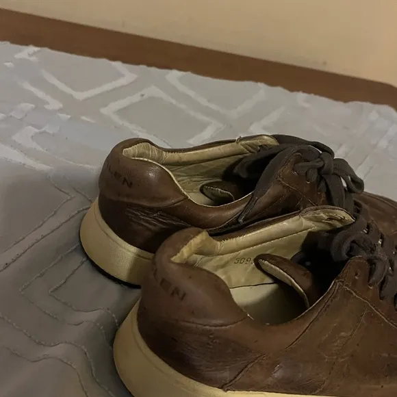 Osklen Soho Brown Leather Sneakers Shoes Sz 8.5