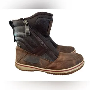 Pajar Canada Ankle Boots Men's 12 Waterproof Impermeable Brown Leather Zipper