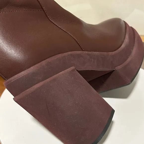 🌹PALOMA BARCELO🌹Melissa Platform Boot in Burgundy Size: 40