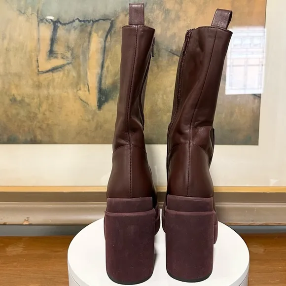 🌹PALOMA BARCELO🌹Melissa Platform Boot in Burgundy Size: 40