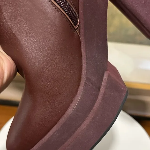 🌹PALOMA BARCELO🌹Melissa Platform Boot in Burgundy Size: 40