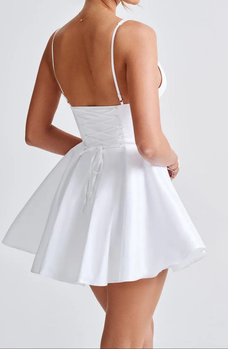 Paola Mini Dress - Ivory