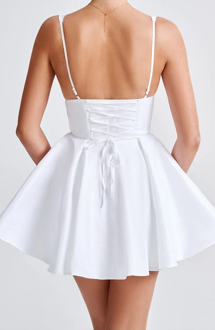 Paola Mini Dress - Ivory