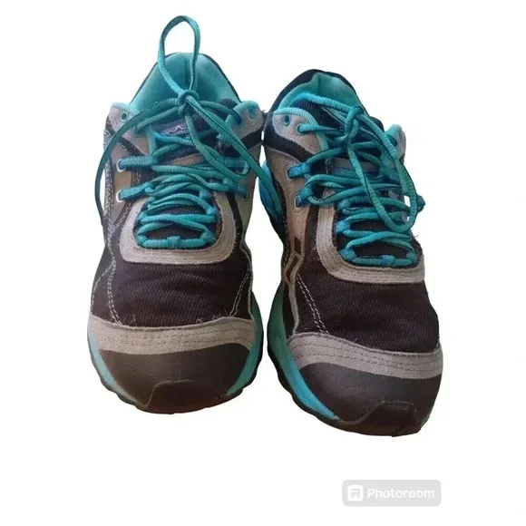Patagonia Tsali 3.0 Trail Running Shoes Black Blue Sneakers T80664 Womens Sz 9.5