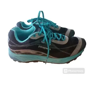 Patagonia Tsali 3.0 Trail Running Shoes Black Blue Sneakers T80664 Womens Sz 9.5