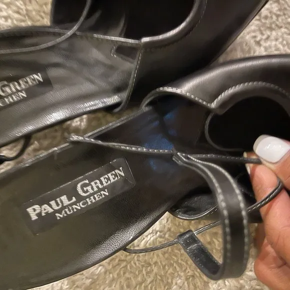 Paul Green Black Slingback “Like” Shoes