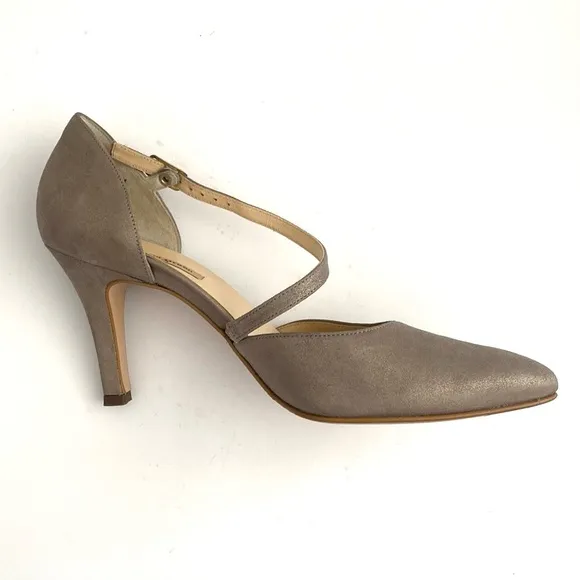 Paul Green Leather Strap Pumps Heels Tan US size 7