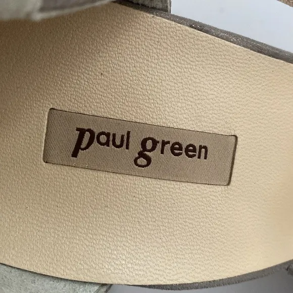 Paul Green Leather Strap Pumps Heels Tan US size 7