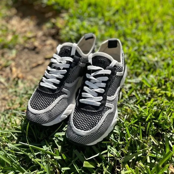 PAUL GREEN Maddox SNEAKERS black and white size US 6.5 women