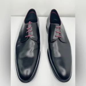 PAUL SMITH Bayard-Blk Derby Elegant Black Leather Men's Shoes NWOT or box AS IS