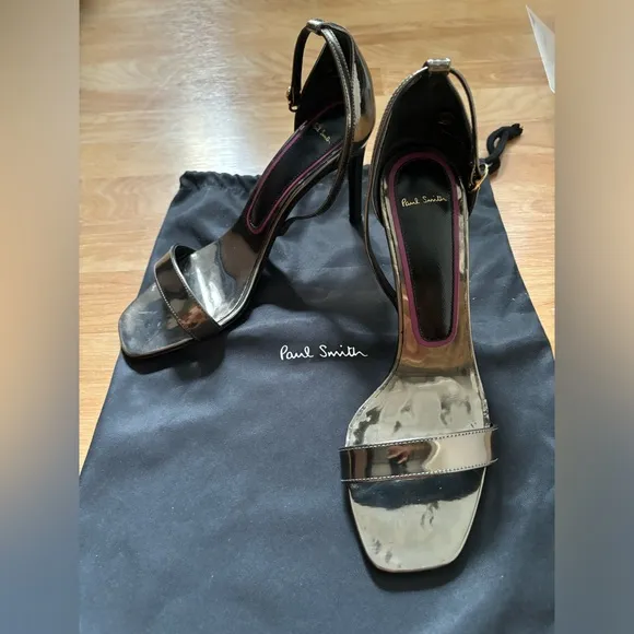 Paul Smith Metallic Heeled Sandals