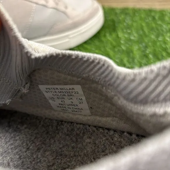 Peter Millar Hyperlight Drift Mens 10 Gray‎ Suede Shoes Sneakers Athletic Golf