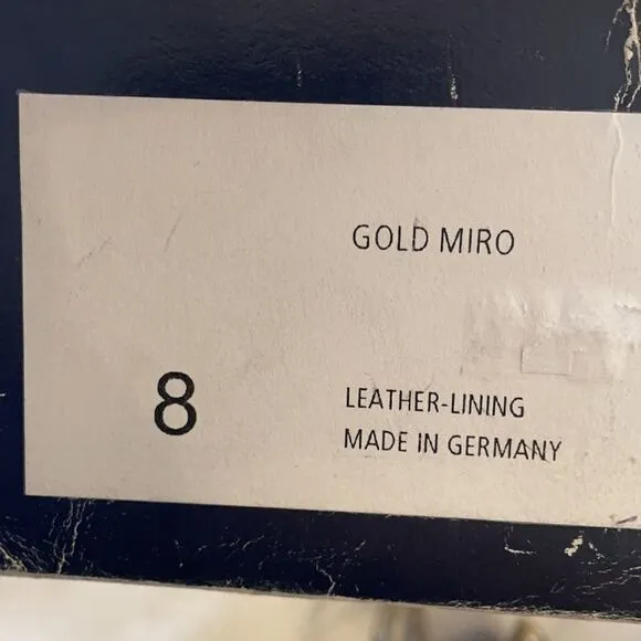 PETER KAISER GOLD MIRO SHOES.  NEW