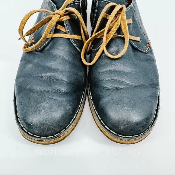 PIKOLINOS Royal Blue Leather Oxford Lace Up Shoes