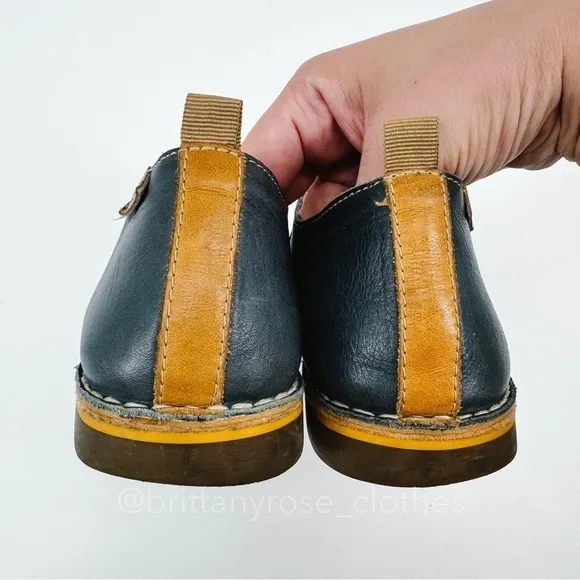 PIKOLINOS Royal Blue Leather Oxford Lace Up Shoes