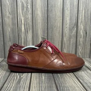 Pikolinos Santiago Men Leather Casual Shoes Sz 12 Calf Skin Comfort Brown Soft