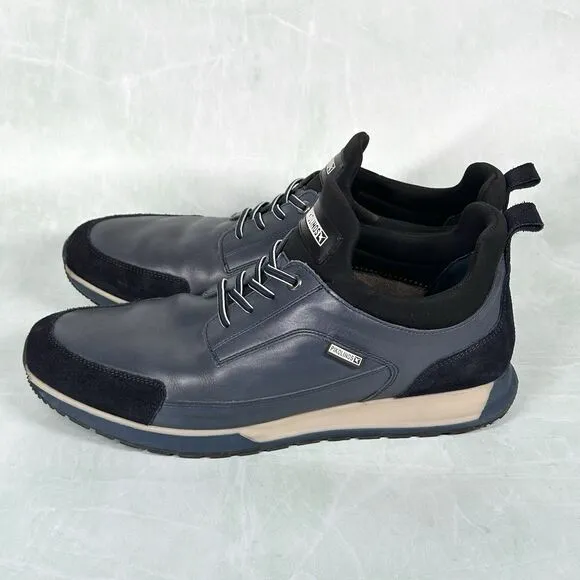 Pikolinos Shoes Men's Size EU 43 US 9-9.5 Cambil Blue M5N-6061 Leather Sneaker