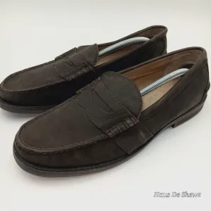 POLO RALPH LAUREN Men's Leather Penny Loafer Brown US 12