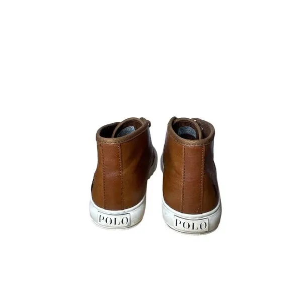 Polo Ralph Lauren Shoes Leather Oxford Sneakers Size Youth 2