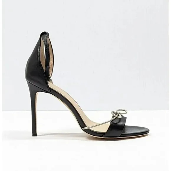 Pour La Victoire Women's Elanna Black Leather Heel Size 10 M (MSRP $225)