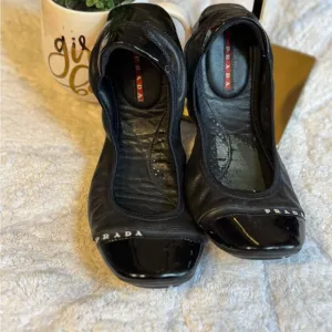 Prada Women's Black Leather Shoes