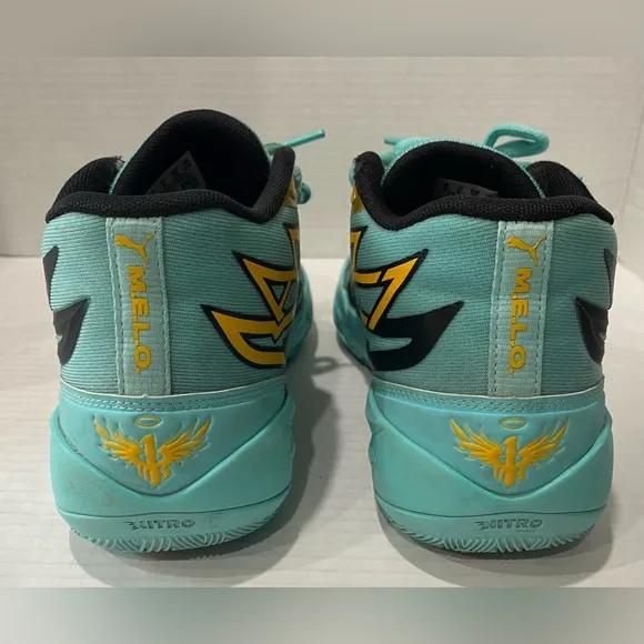 Puma Boys LaMelo Ball MB 02 377616-01 Blue Basketball Shoes Sneakers Size 6