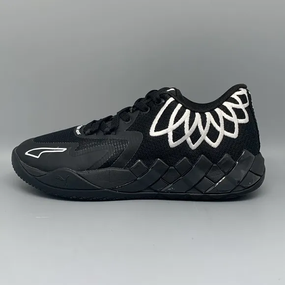 Puma LaMelo Ball MB.01 Black Basketball Shoes 377368-12 Youth Sz 6.5