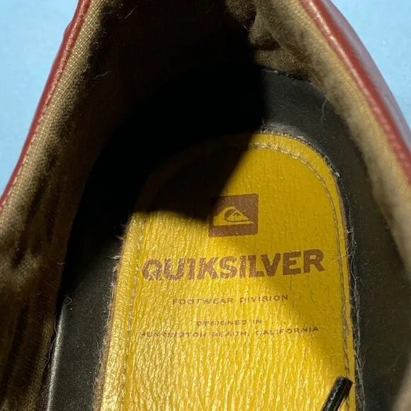 Quiksilver Men's Size 11 Leather Shoes Brown