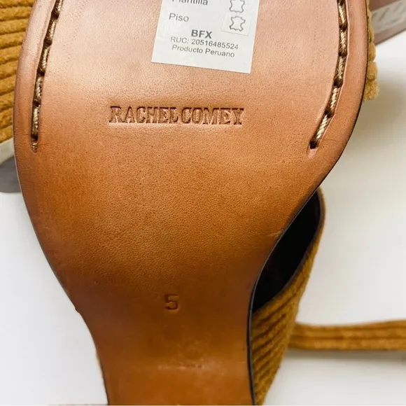 Rachel Comey brown corduroy heel sandals