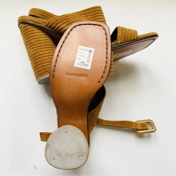 Rachel Comey brown corduroy heel sandals