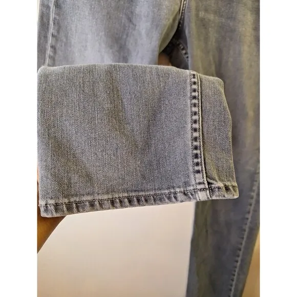RAG &amp; BONE NEW YORK Fit 2 Slim Jeans Men's 38 Grey Button Fly Straight Stretch