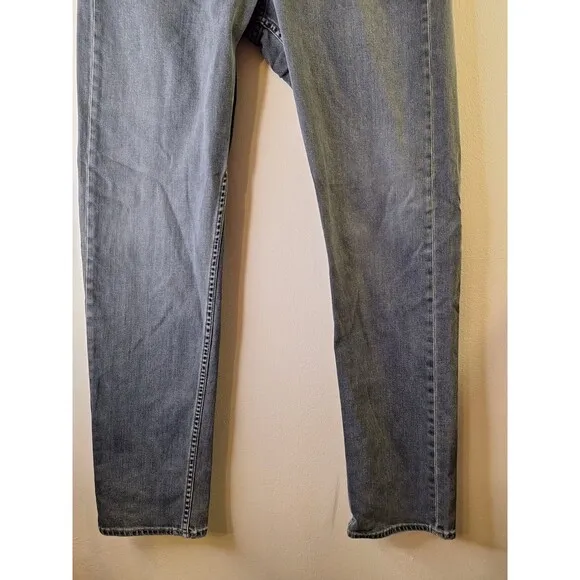 RAG &amp; BONE NEW YORK Fit 2 Slim Jeans Men's 38 Grey Button Fly Straight Stretch