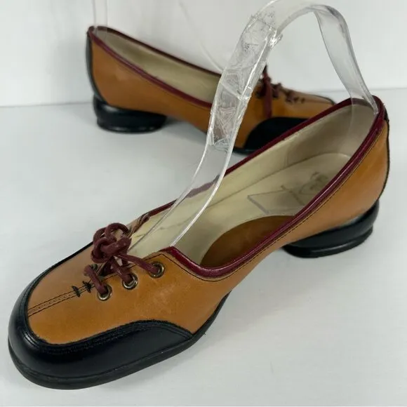 RARE JOHN FLUEVOG FELLOWSHIPS: CAYLA 6.5 BROWN LEATHER SHOES FELLOWSHIP
