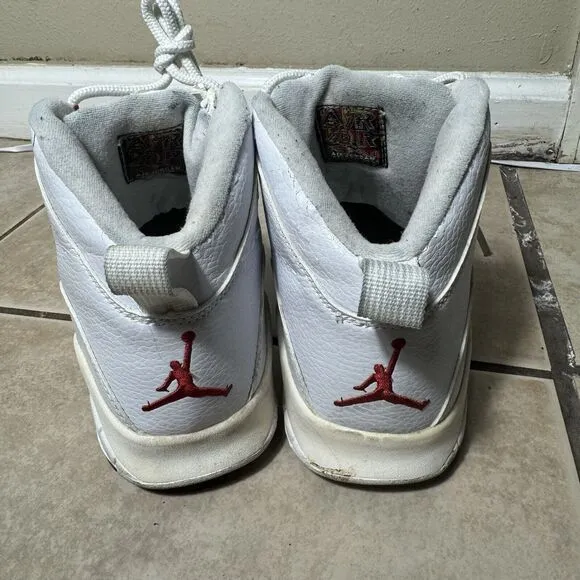 RARE VTG Air Jordan 10 Retro 2005 Men’s 8.5 Red Steel 310805-162 Authentic