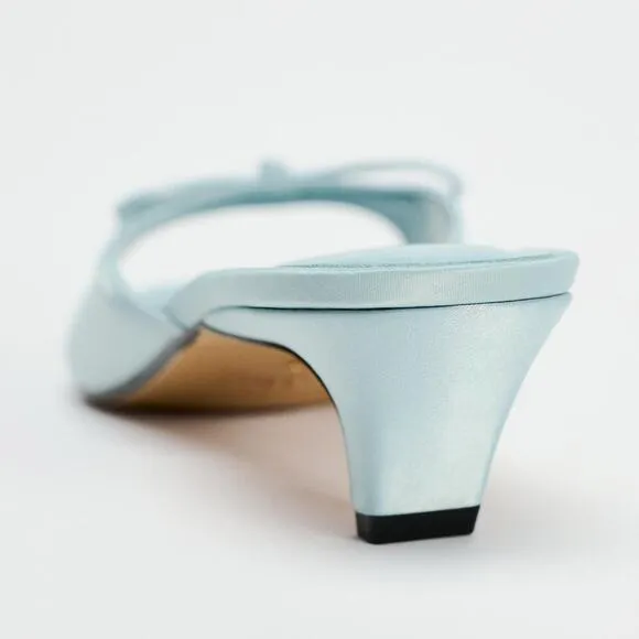 RARE!!! ZARA Kitten Heel Slides NWT