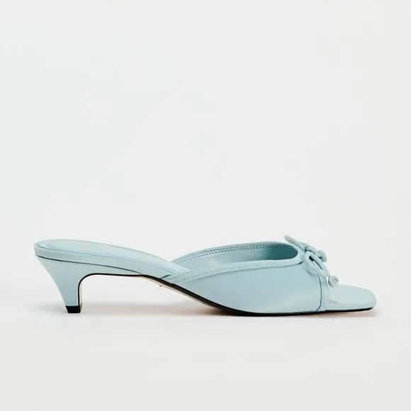 RARE!!! ZARA Kitten Heel Slides NWT