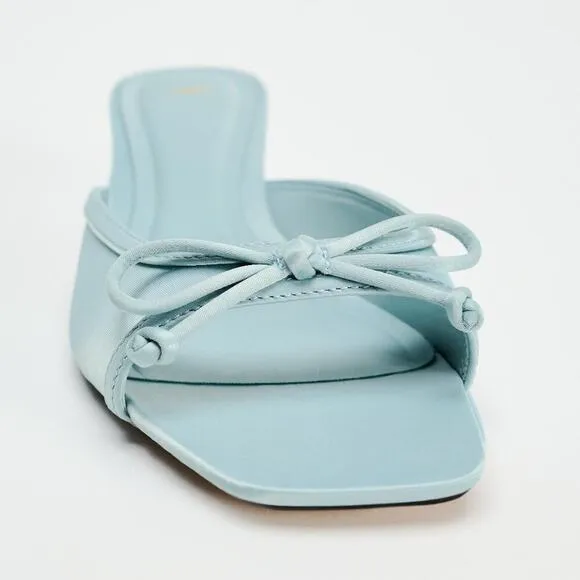 RARE!!! ZARA Kitten Heel Slides NWT