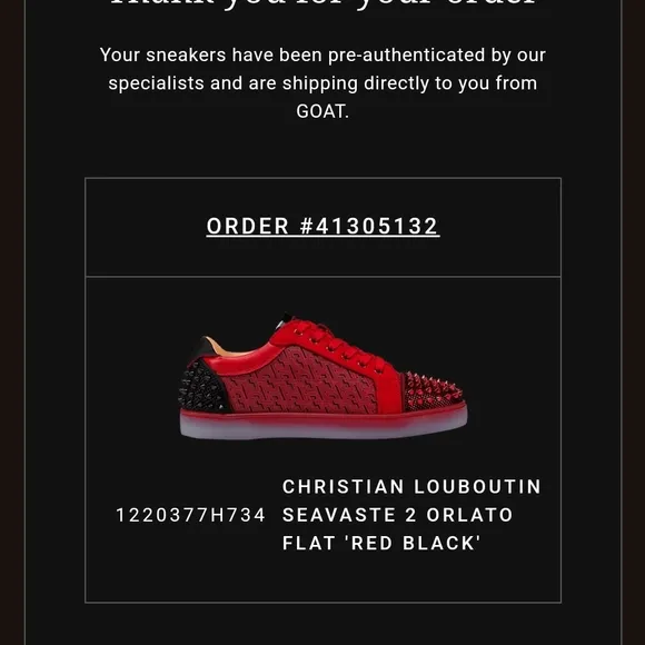 Red and Black Spiked Christian Loubotines