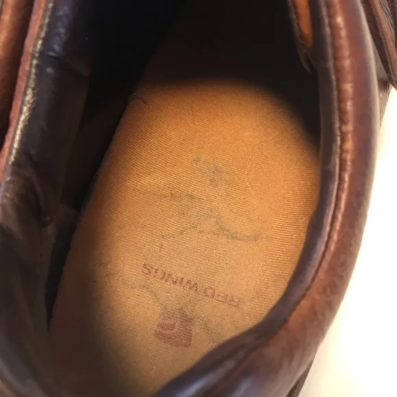 Red Wing brown lace up leather shoes 4042
