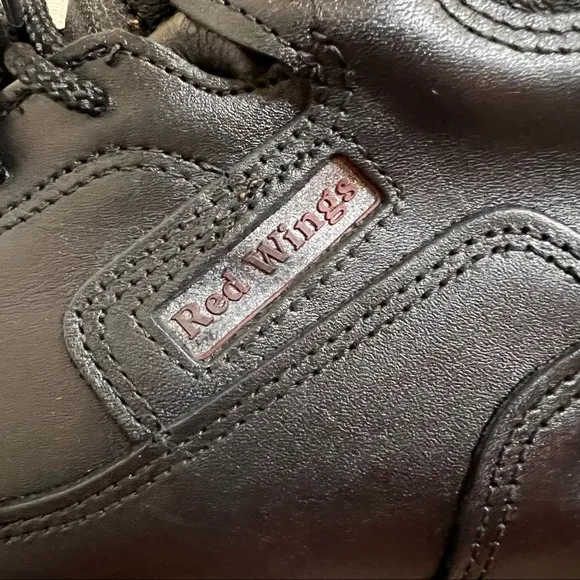 Red Wing Shoes Mens 9.5 3E Black Steel Toe Boots