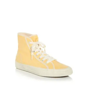 REDONE Womens Yellow Contrast Trim Grommets 90 Platform Sneakers Shoes 39