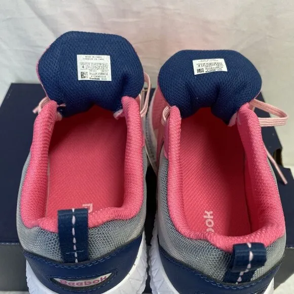 Reebok Flexagon Energy 3 Running Shoes Sneakers Kids Size 4 Pink/Blue GW0107 New
