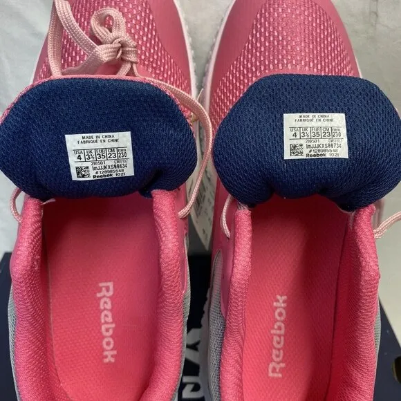 Reebok Flexagon Energy 3 Running Shoes Sneakers Kids Size 4 Pink/Blue GW0107 New