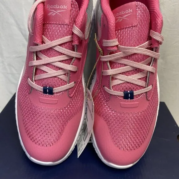 Reebok Flexagon Energy 3 Running Shoes Sneakers Kids Size 4 Pink/Blue GW0107 New